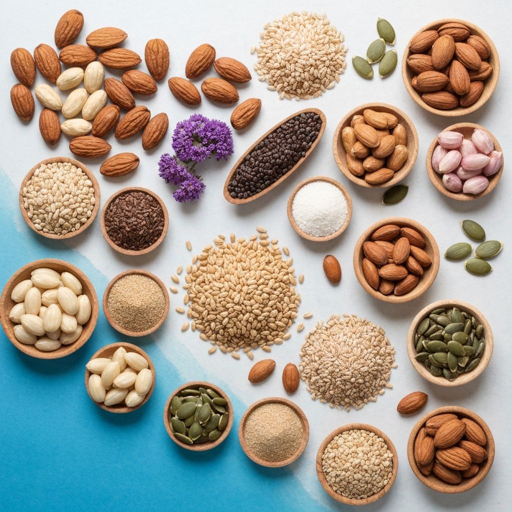 Biji-bijian dan kacang alami